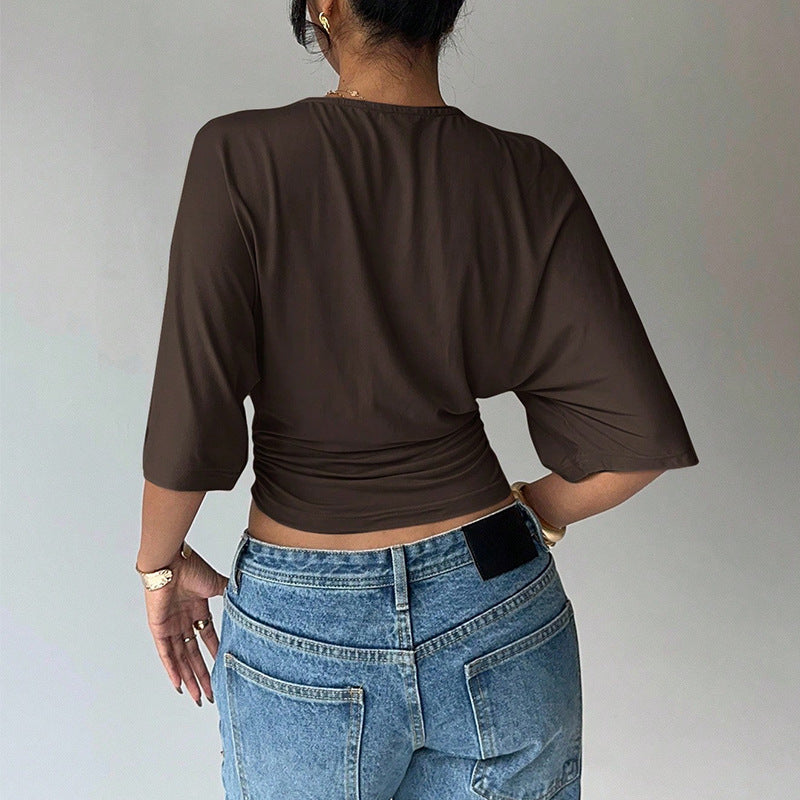 Waist-Shaped Crop Tee