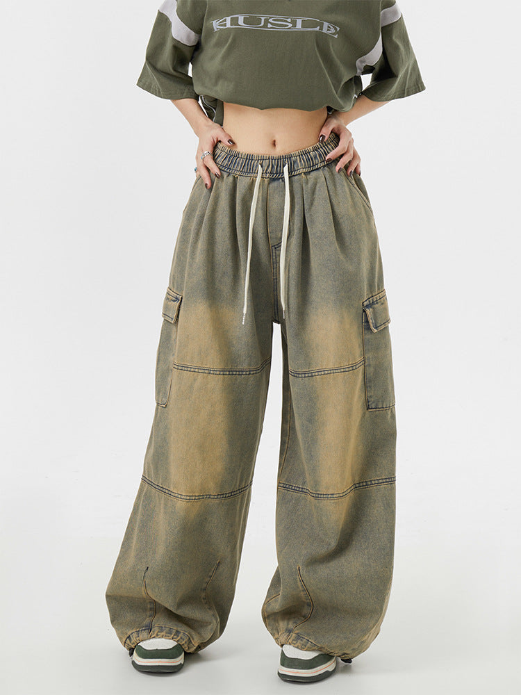 Mud Washed Cargo Pants