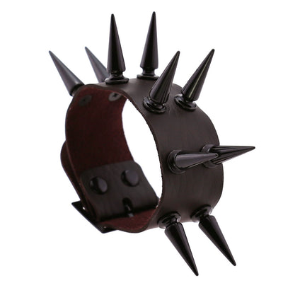 Leather Spike Bracelet
