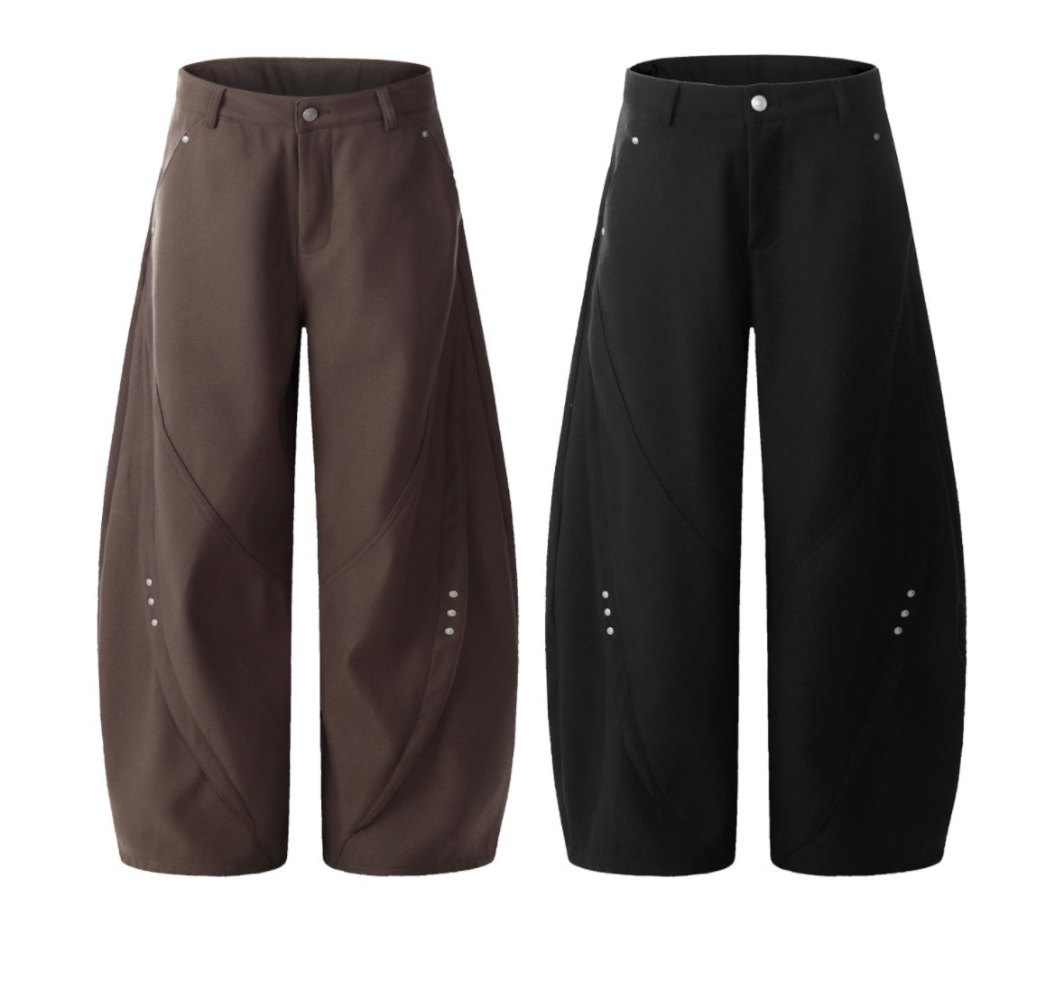 Brown Casual Pants