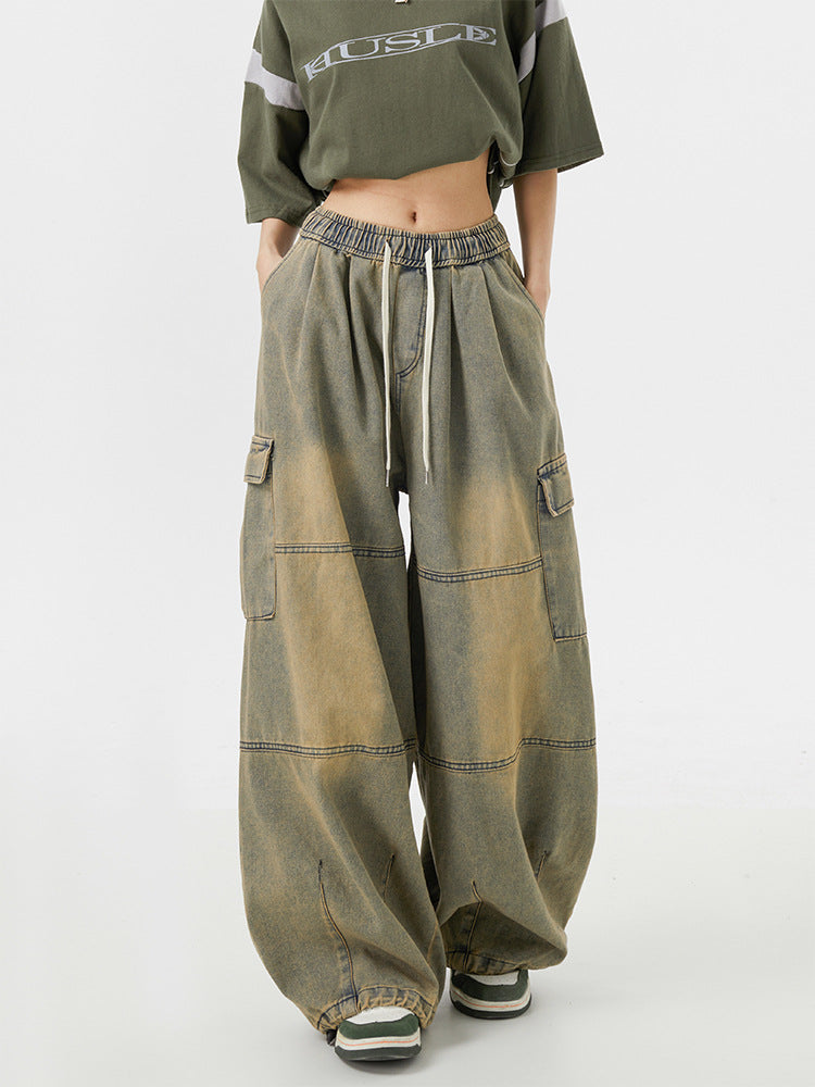 Mud Washed Cargo Pants