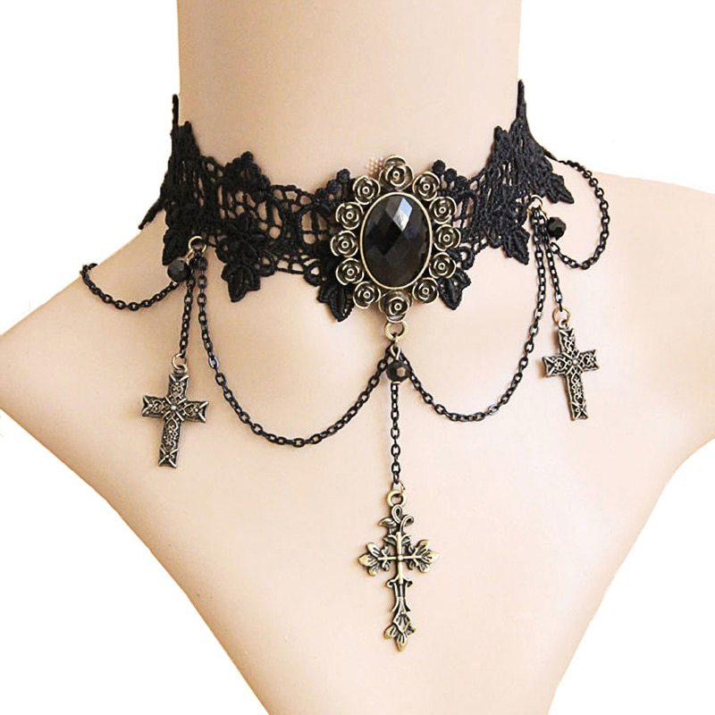 Gothic Cross Necklace