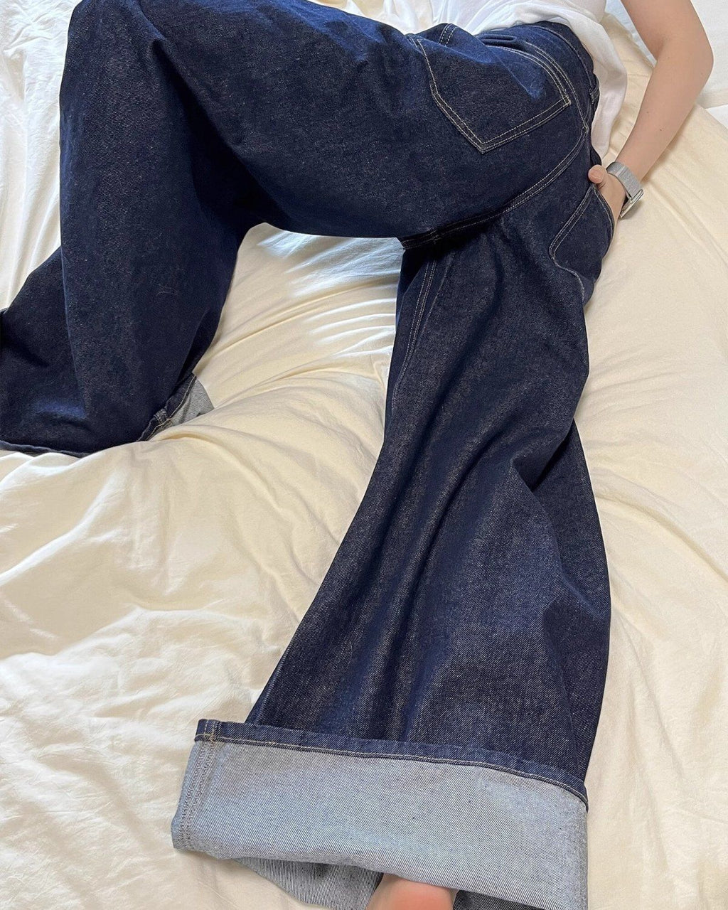 Wide Leg Baggy Denim Pants