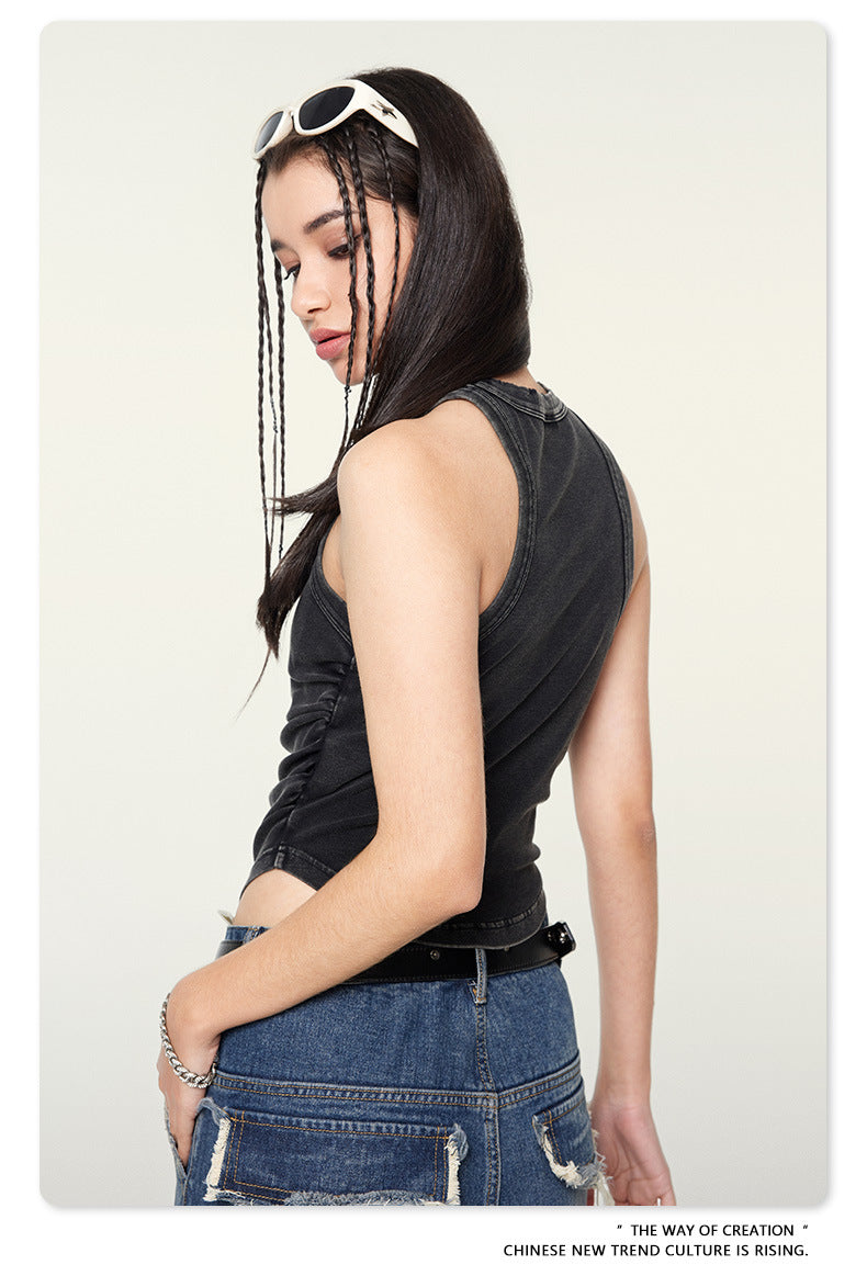 Broken Line Crop Top