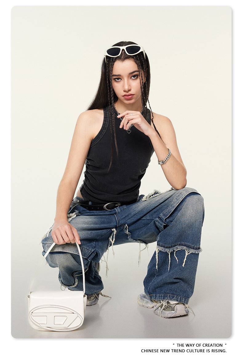 Broken Line Crop Top