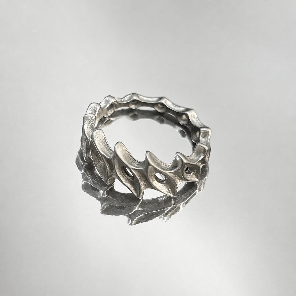 Silver Jagged Edge Ring