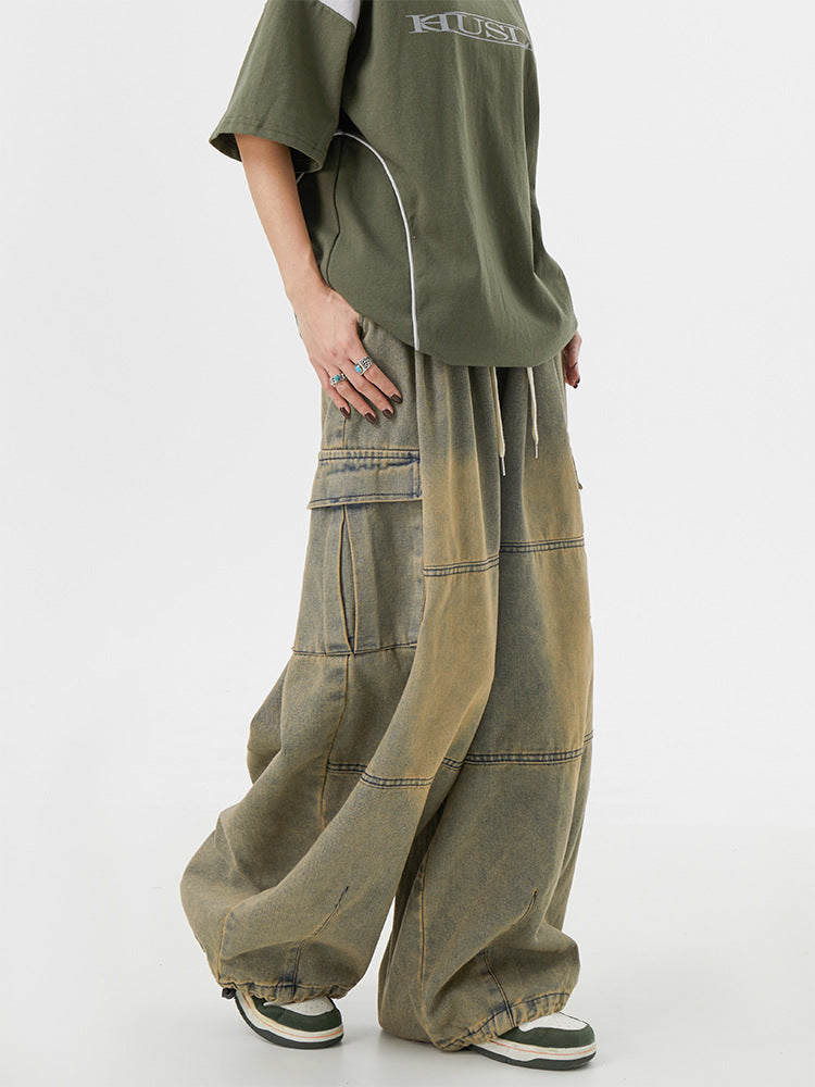 Mud Washed Cargo Pants