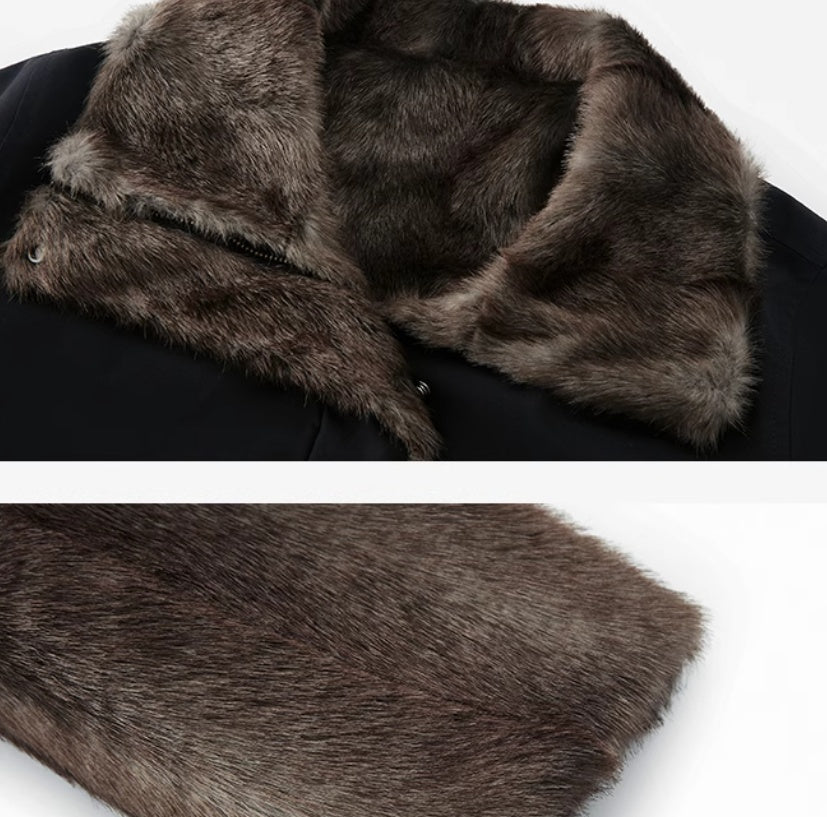 Cropped Vintage Fur Jacket