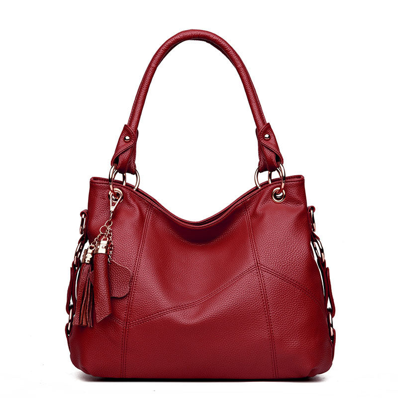 Wine Red Shoulder Bag