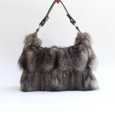 Sleek Fox Fur Bag