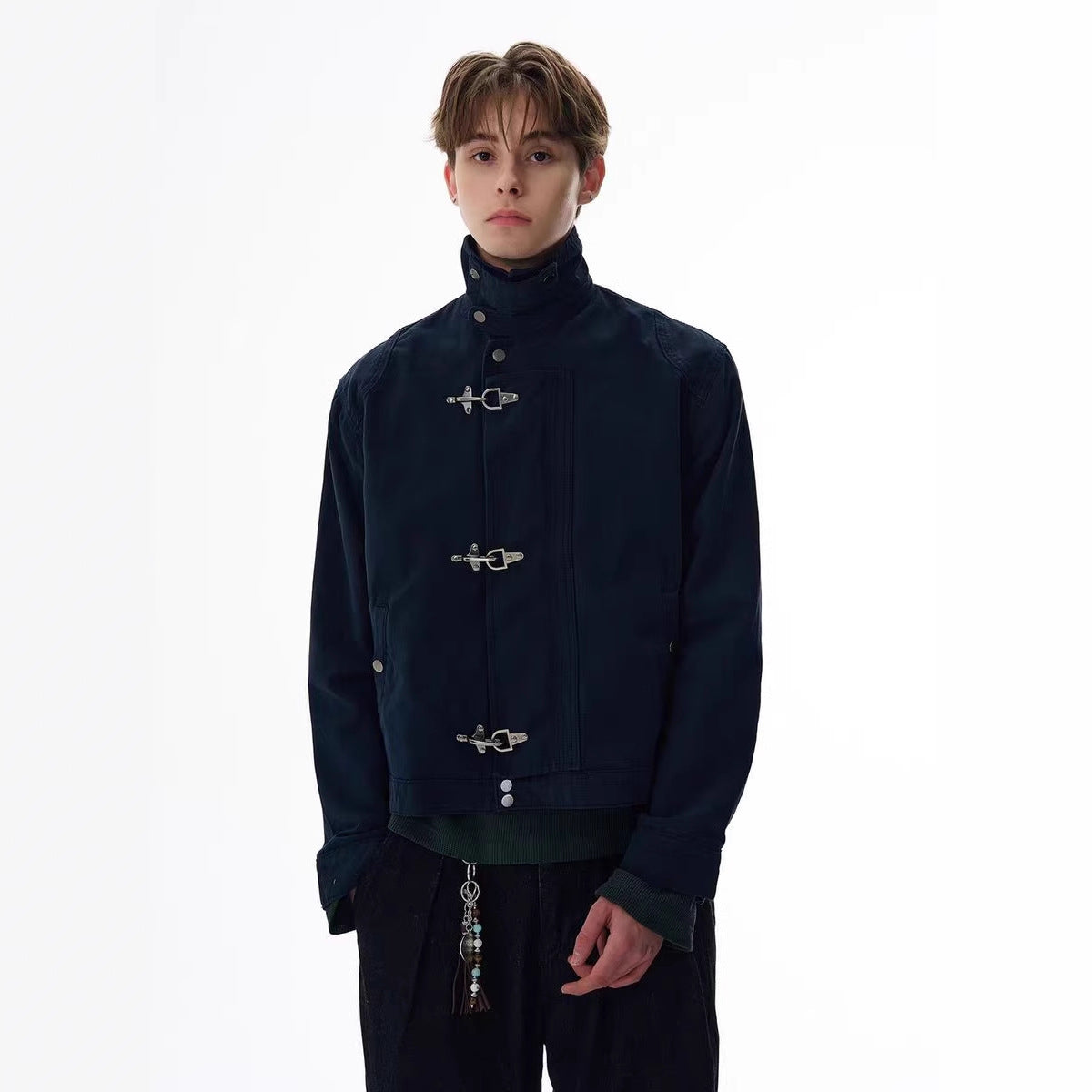 American Retro Jacket Short Wide Version Versatile Autumn Coat