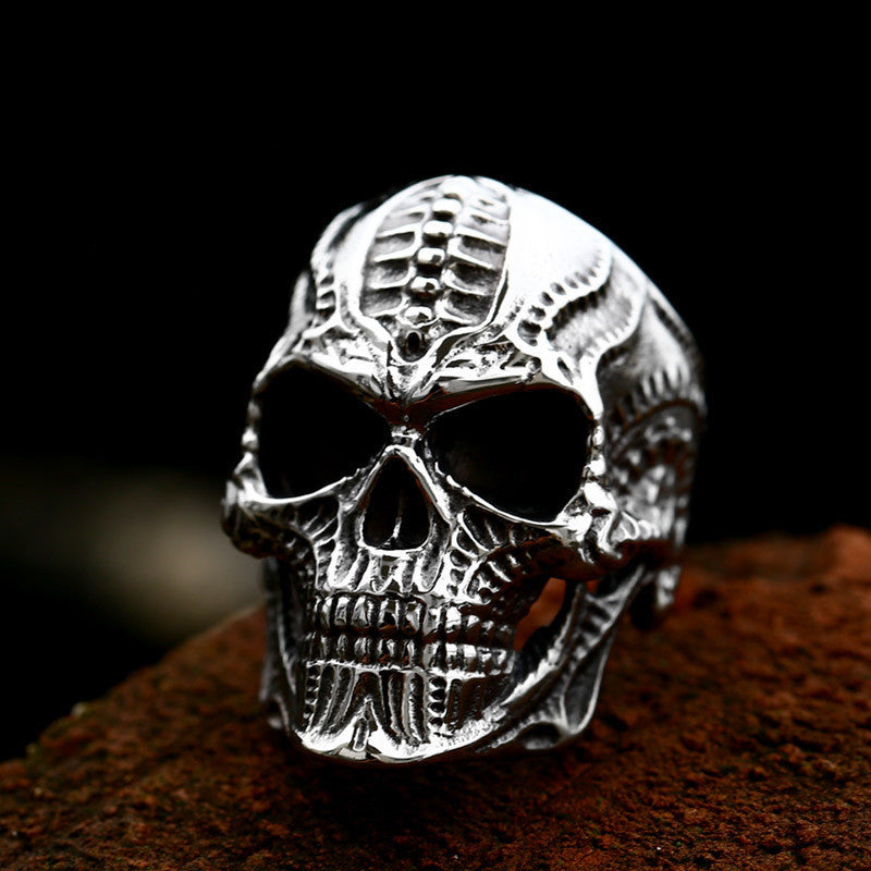 Pattern Skull Ring