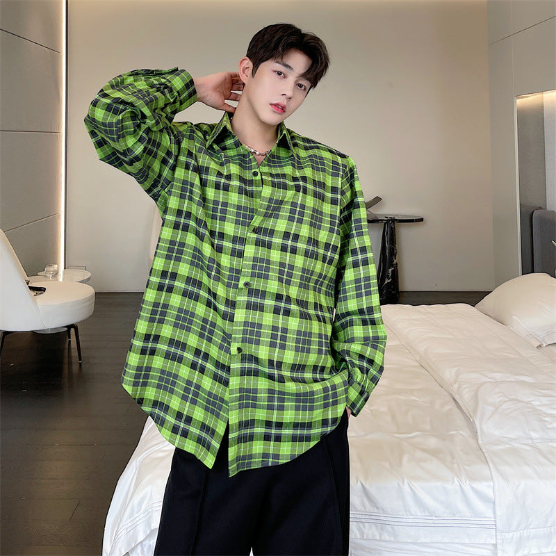 Plaid Long-Sleeve Shirt