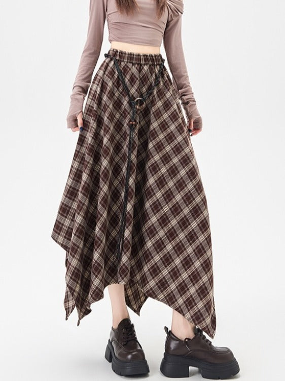 Retro Plaid Skirt