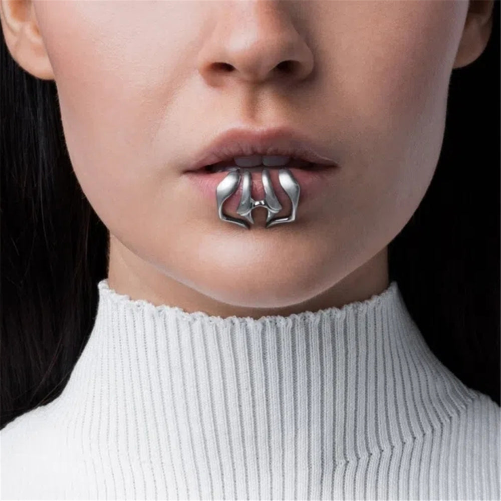 Bold Silver Lip Cuff