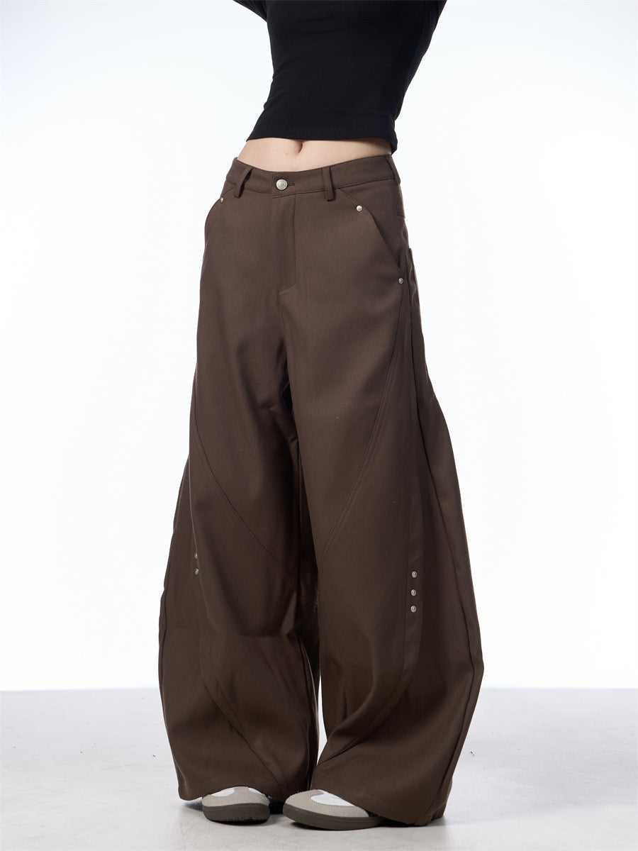 Brown Casual Pants
