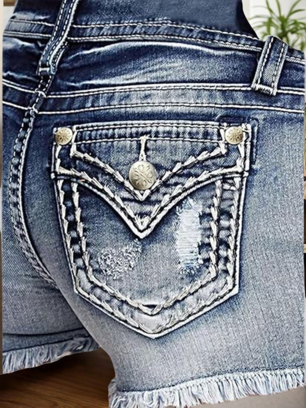 Frayed Star Denim