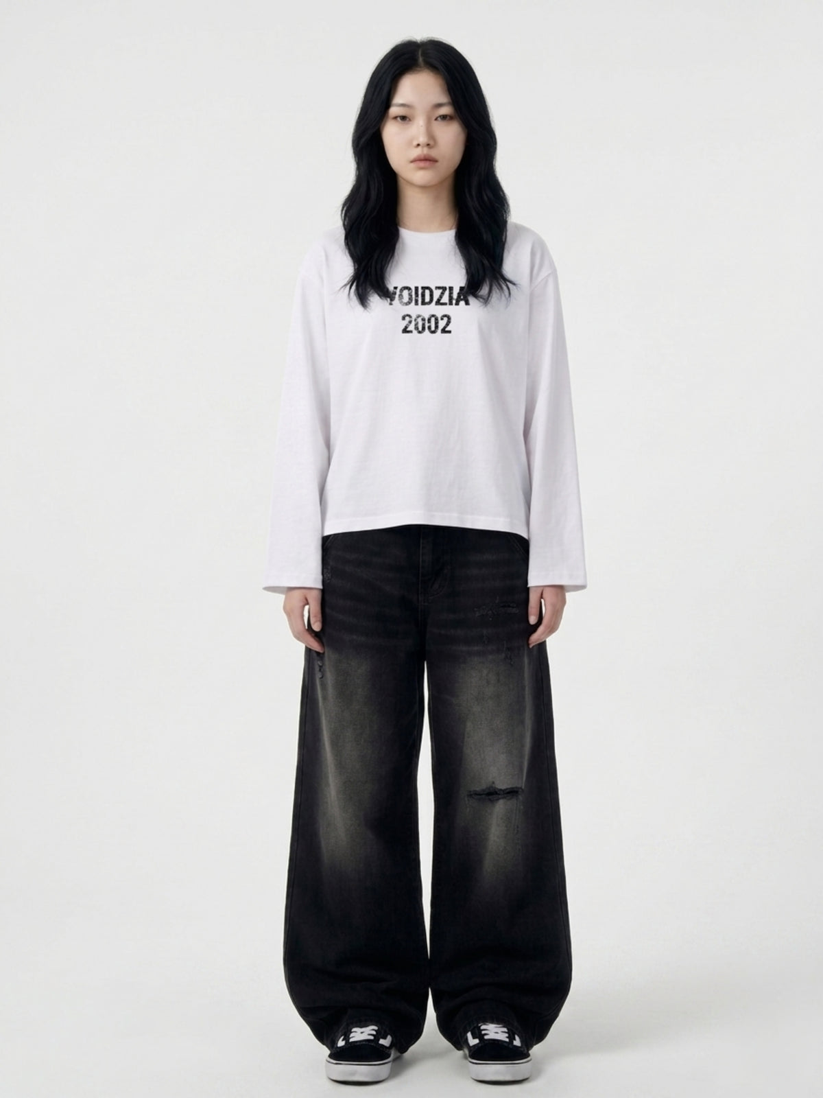 Loose Tee and Wide Pants Outfit