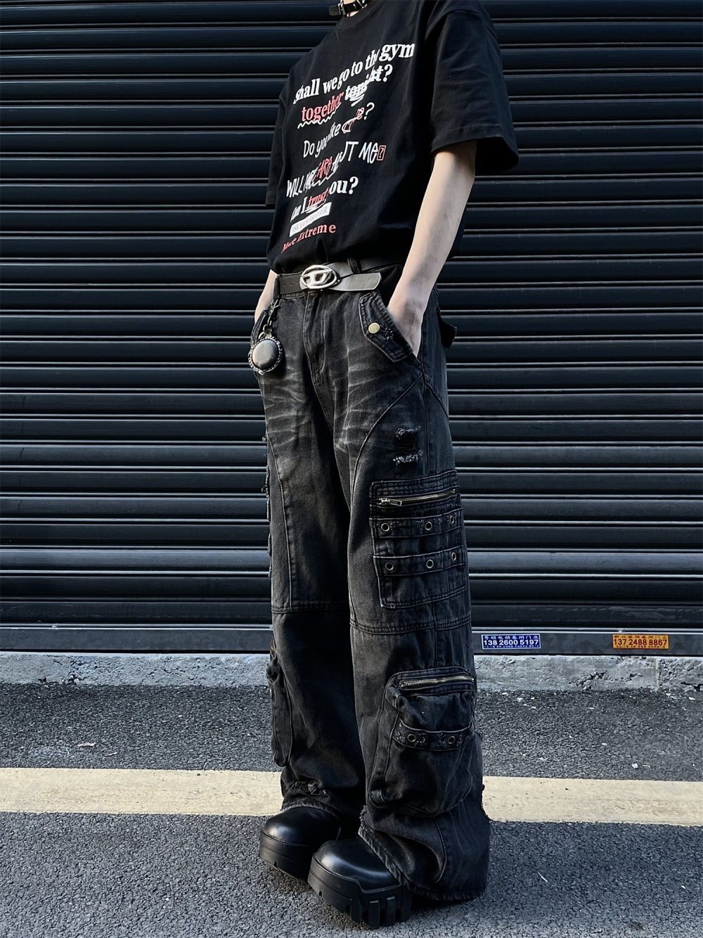 Black Cargo Pants