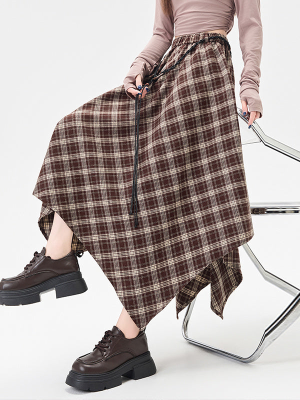 Retro Plaid Skirt