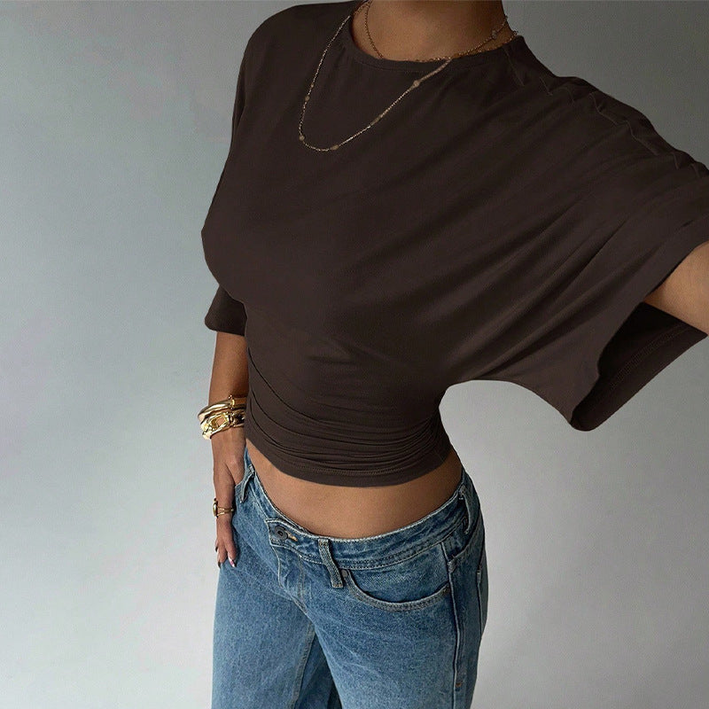 Waist-Shaped Crop Tee