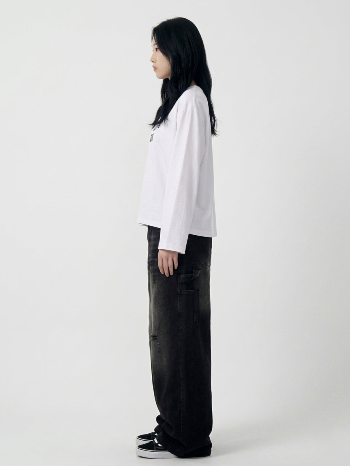 Loose Tee and Wide Pants Outfit