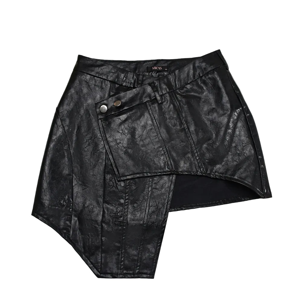 Leather Wrapped Skirt