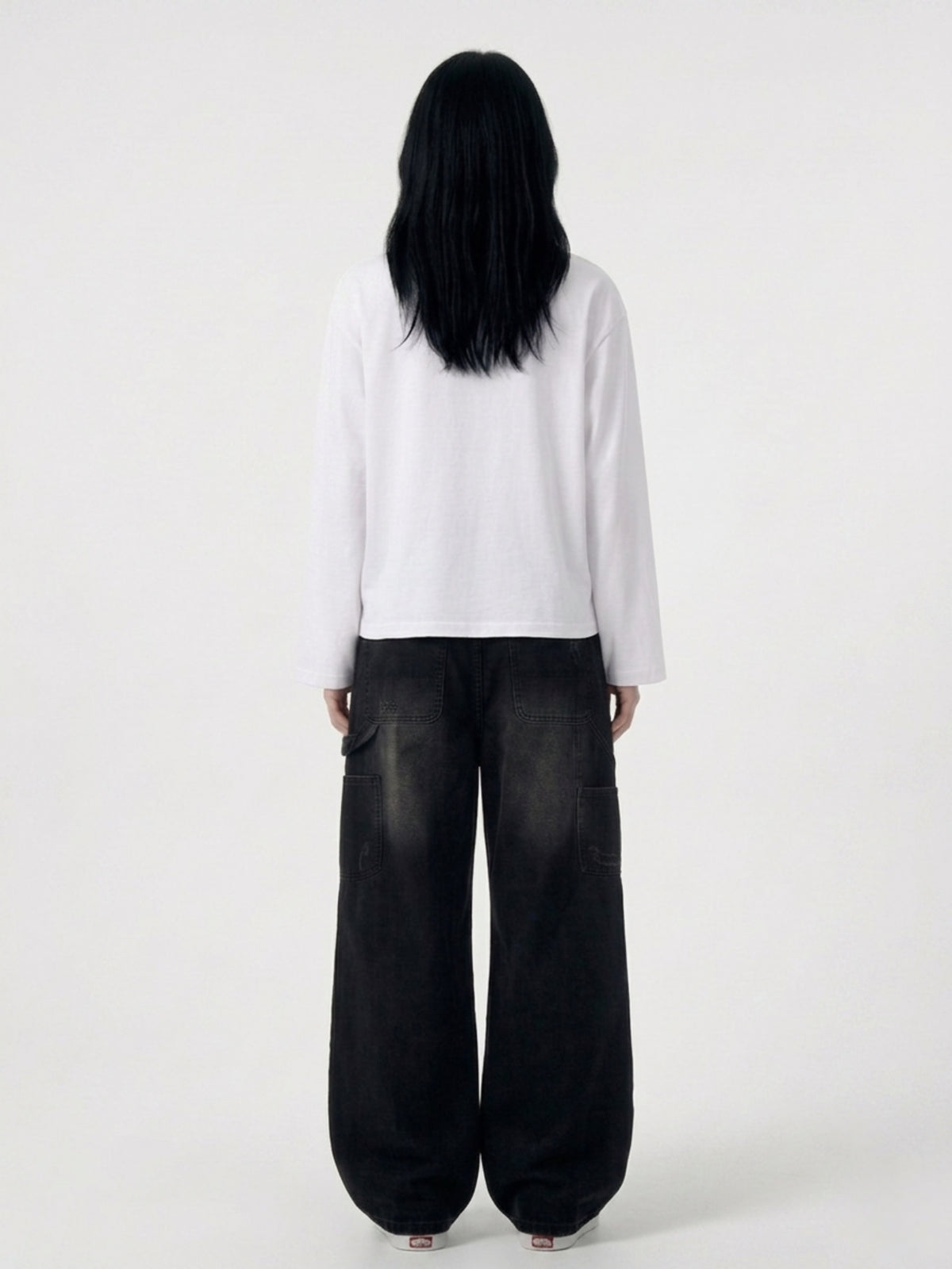 Loose Tee and Wide Pants Outfit