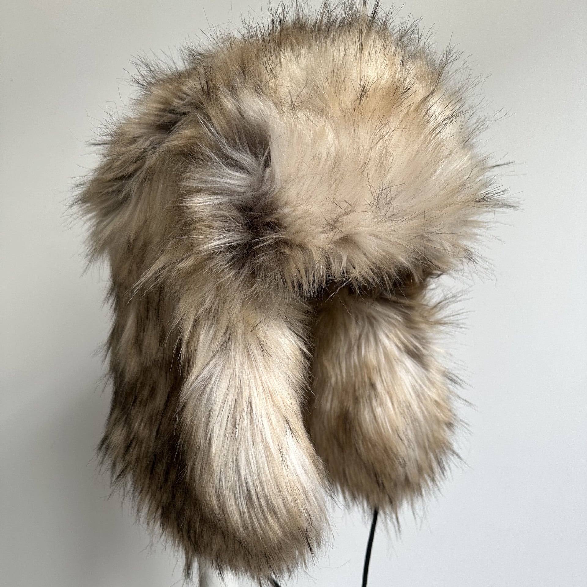 Outdoor Warm Thickened Earflap Hat With Integrated Fur And Fleece (Copy) (Copy)
