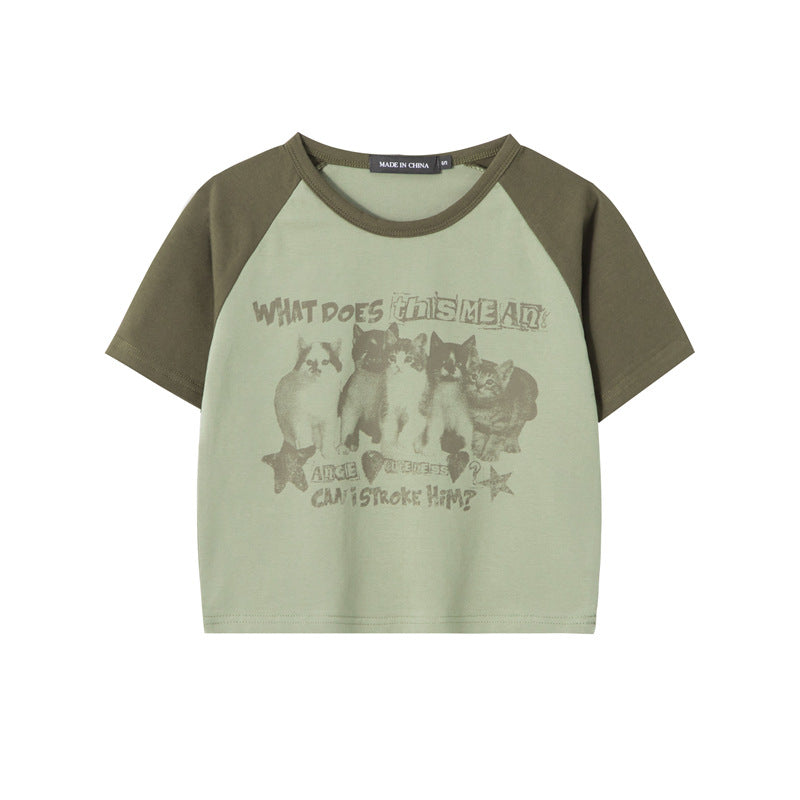 Raglan Contrast Baby Tee