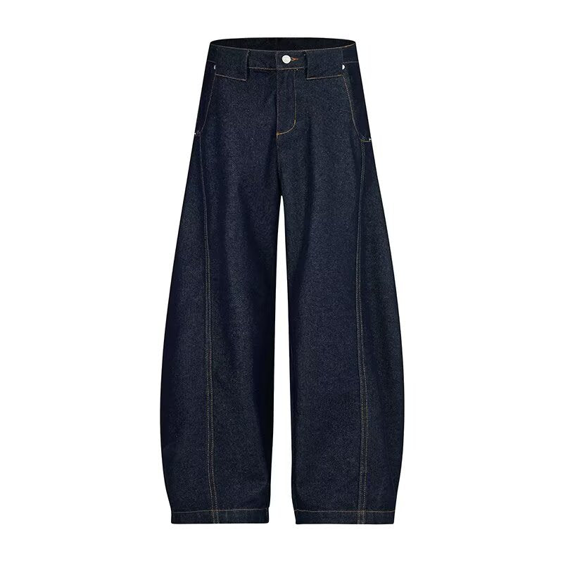 Dark Blue Wide Leg Pants