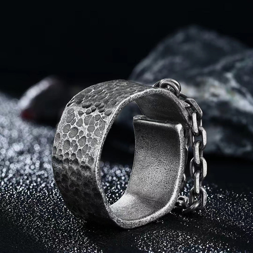 Hammered Chain Ring