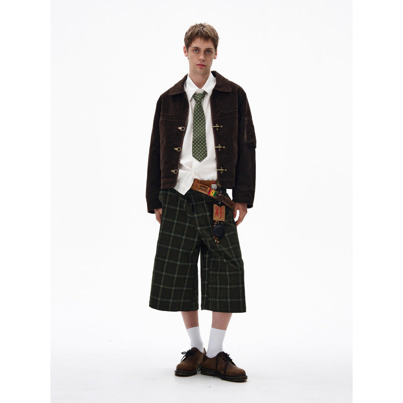 Casual Vintage Clasp Jacket