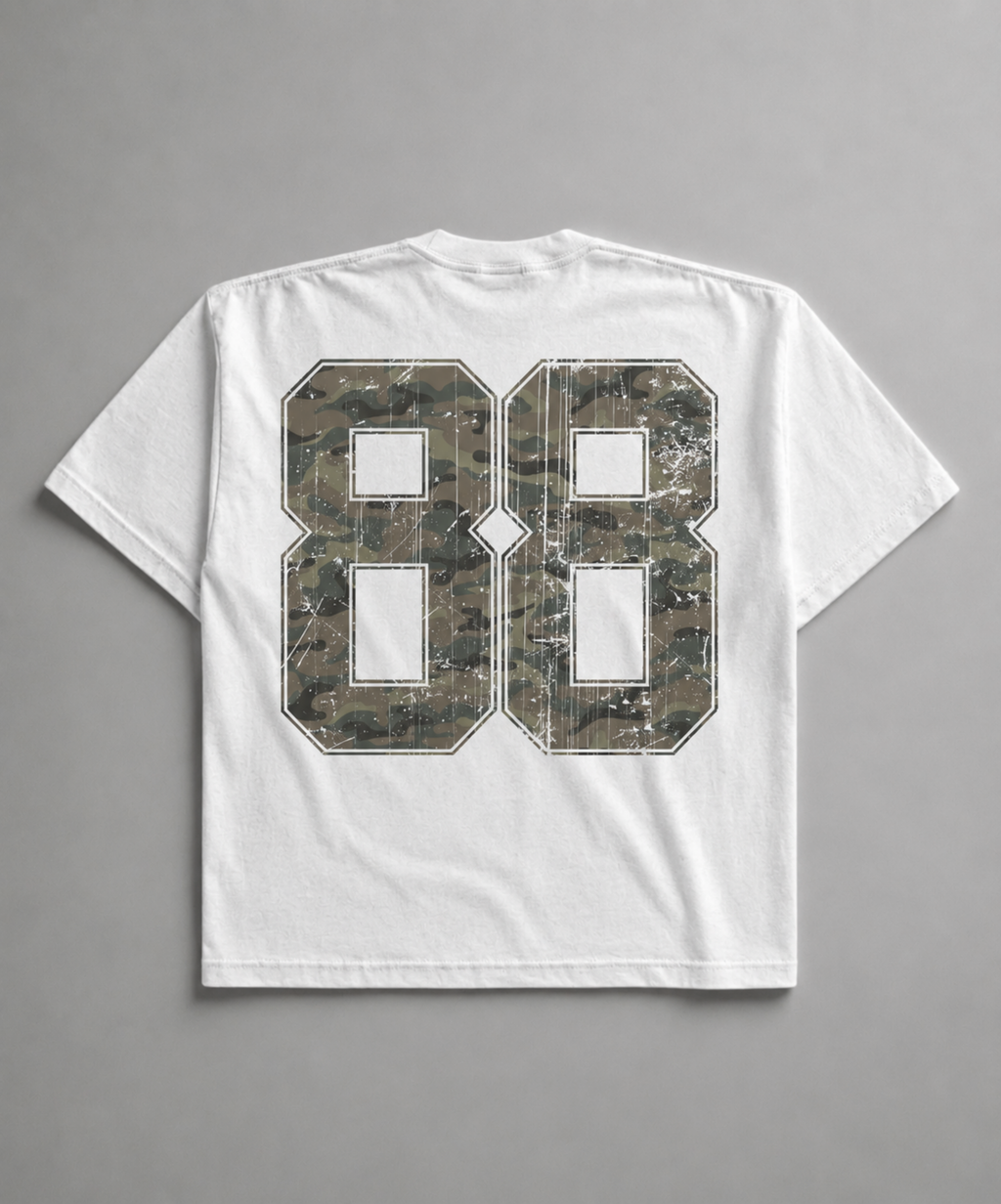Broken Camo Number Tee