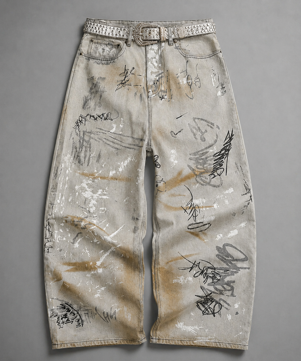 Printed Skater Jeans