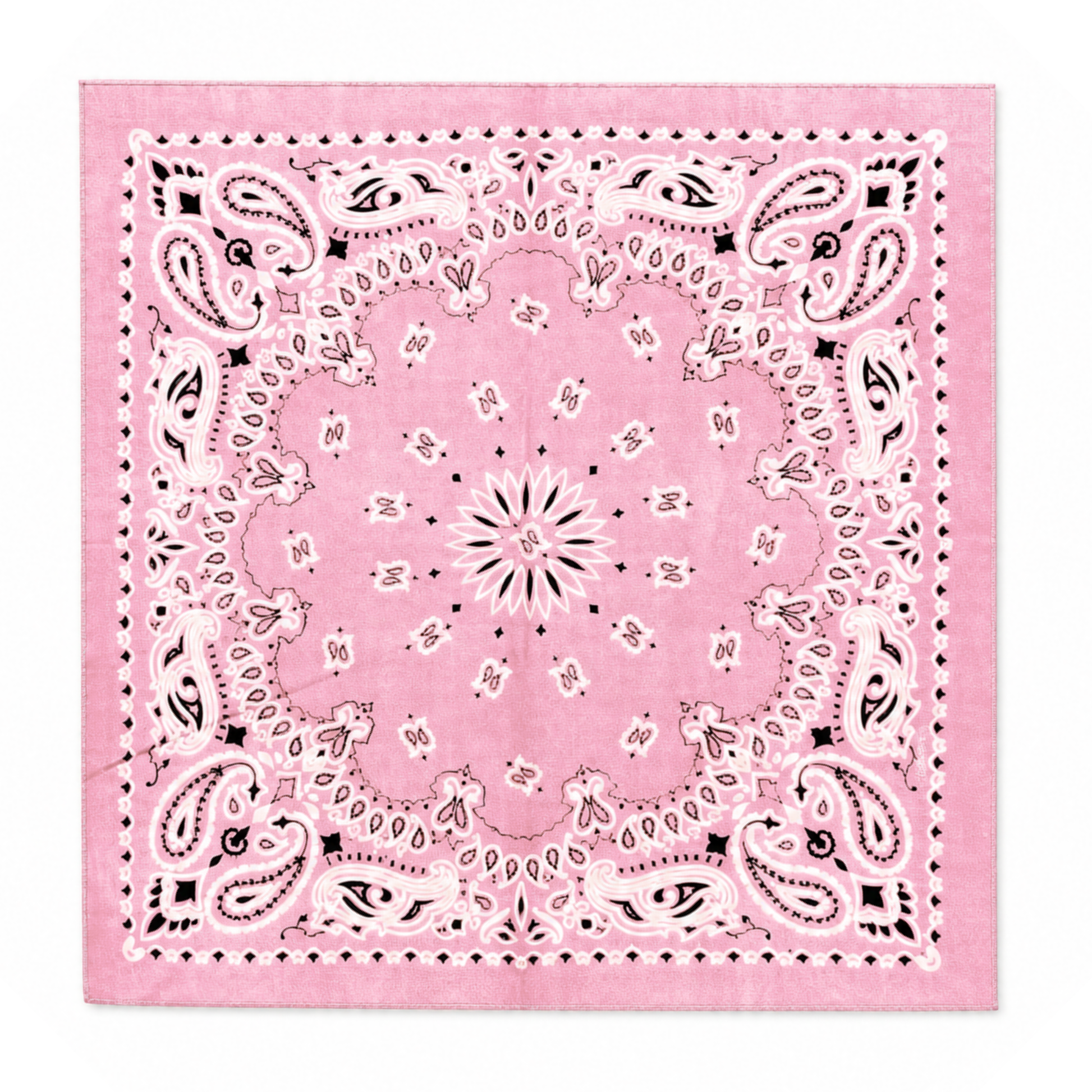 Pink Paisley Cotton Bandana