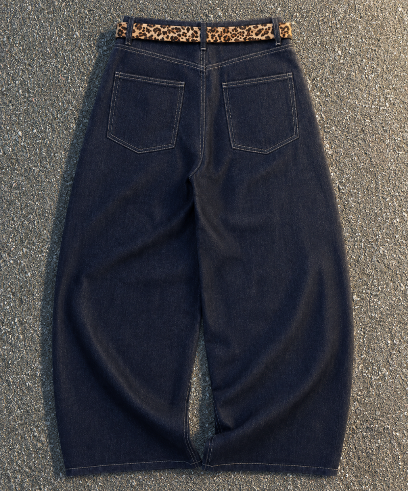 Wide Leg Baggy Denim Pants