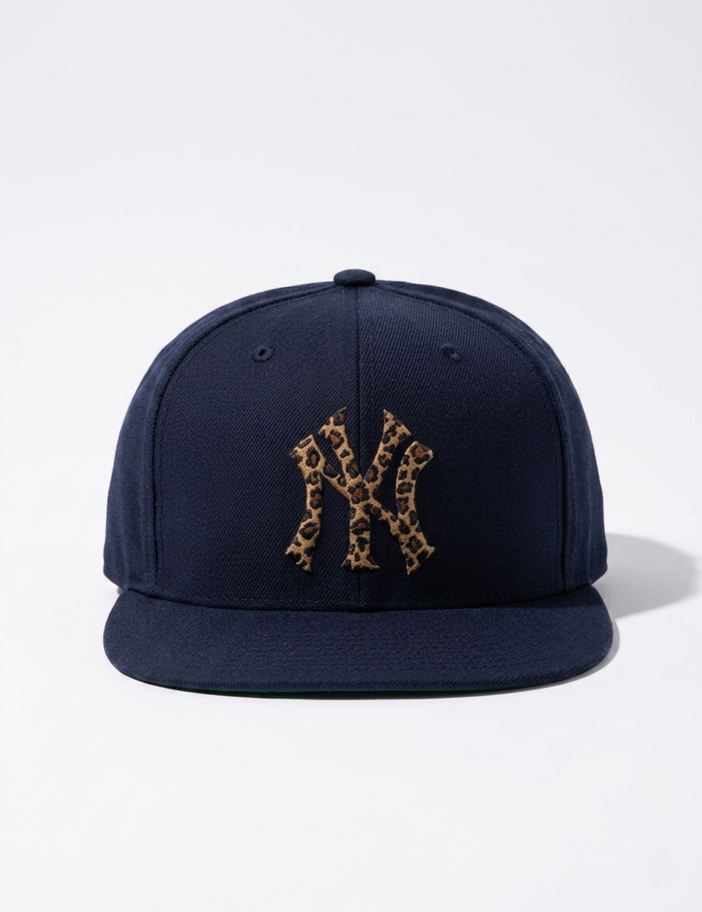 Leopard Badge Snapback Cap