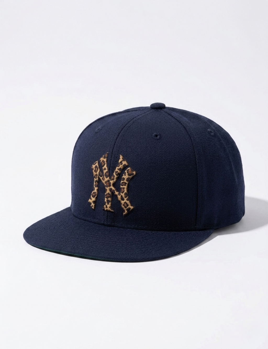 Leopard Badge Snapback Cap