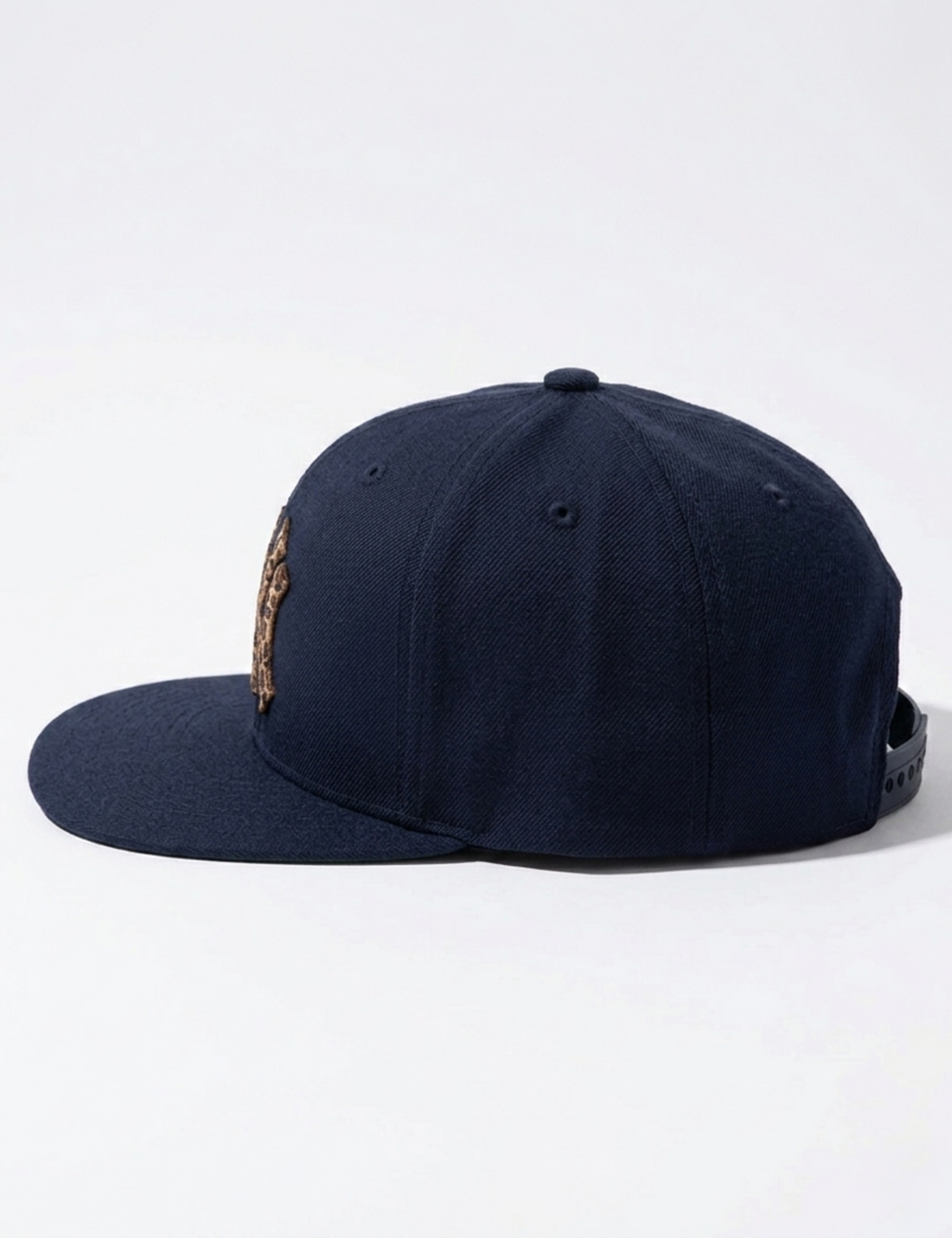 Leopard Badge Snapback Cap