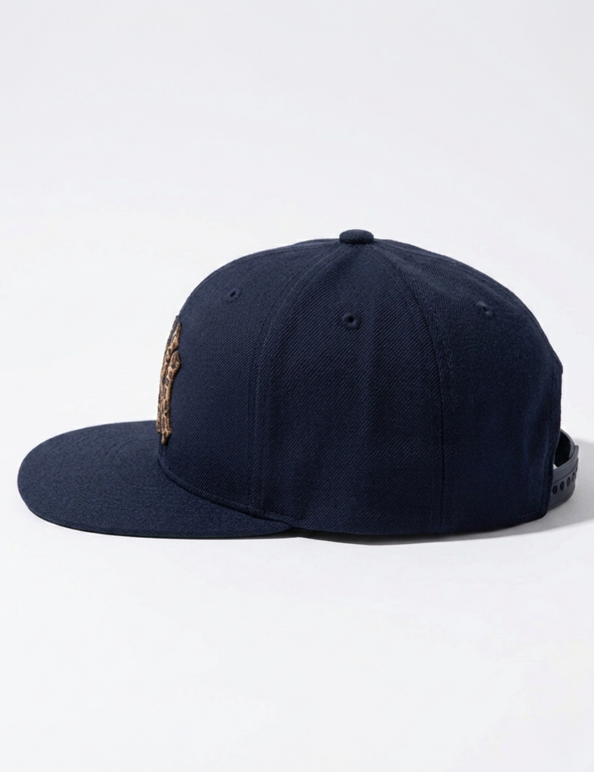 Leopard Badge Snapback Cap