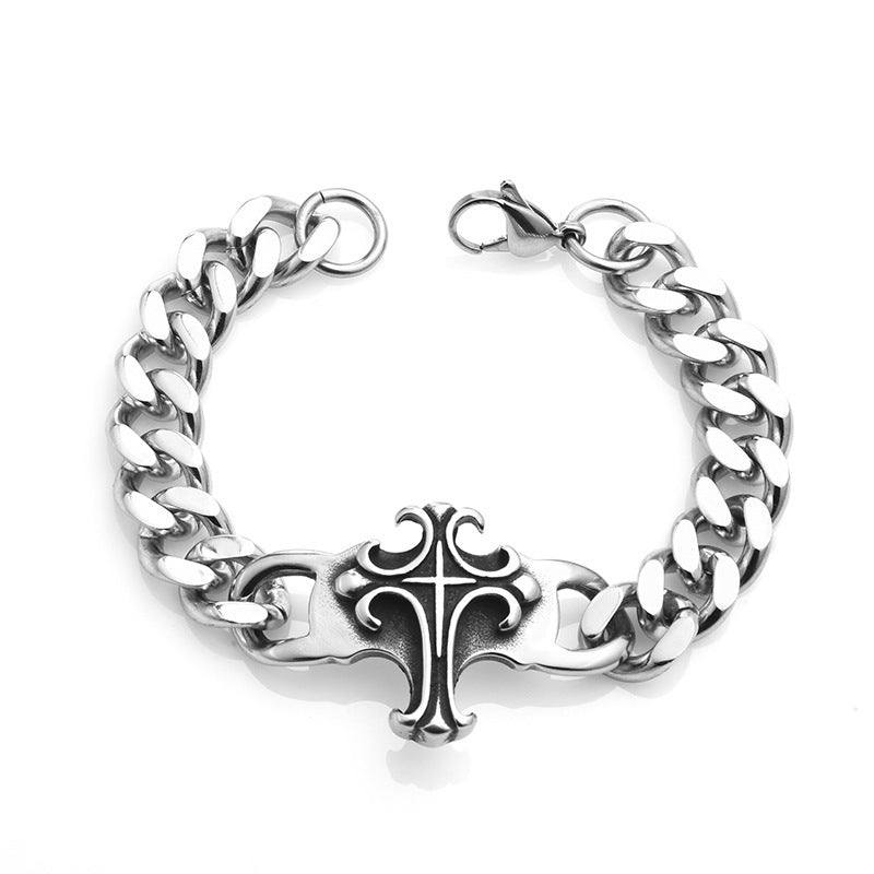 Punk Style Cross Bracelet