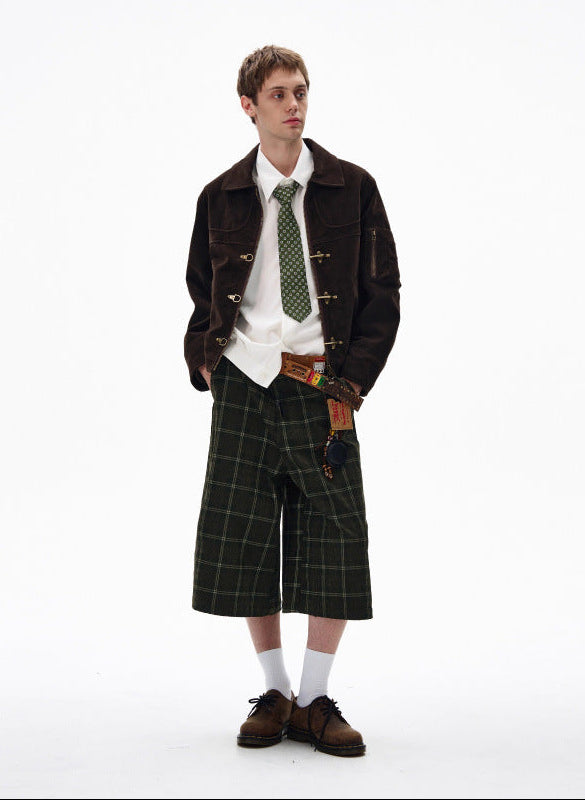 Casual Vintage Clasp Jacket