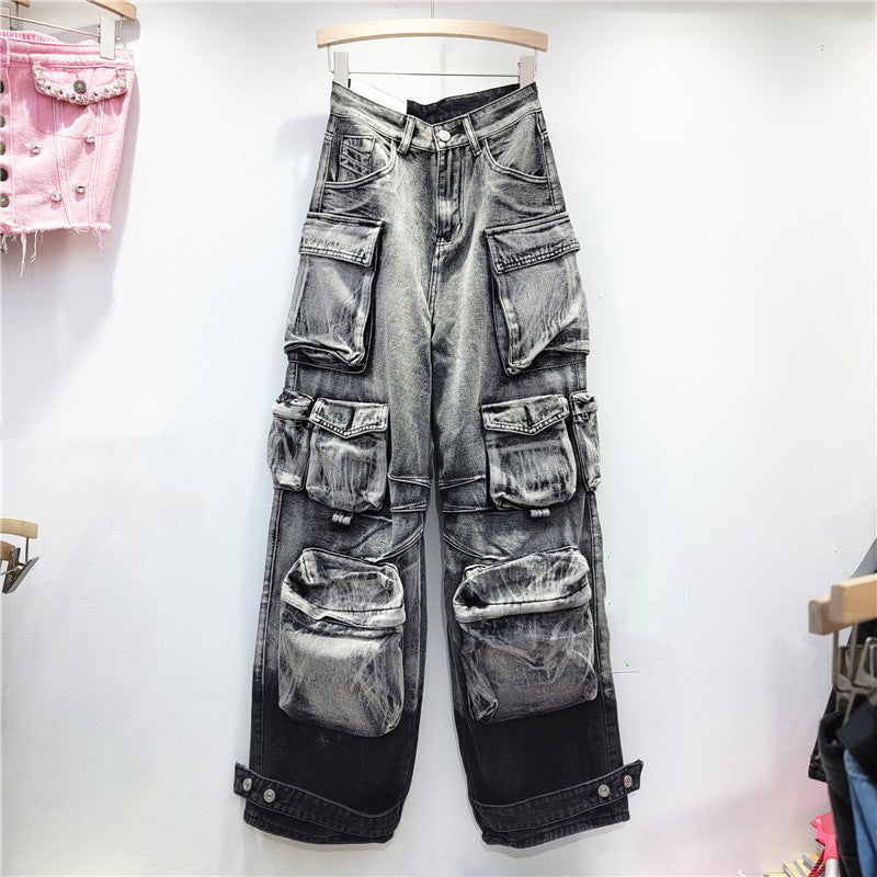 Multi-Pocket Punk Pants