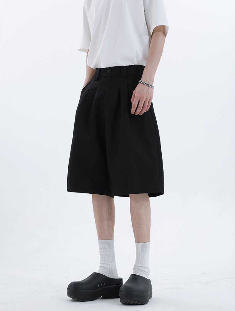 Casual Pleated Jorts