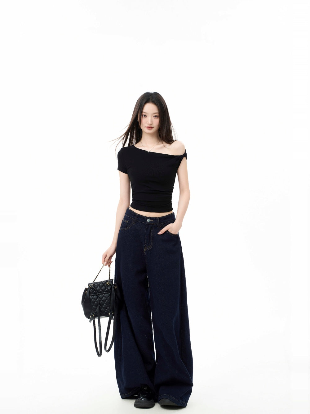 Off-Shoulder Crop Top