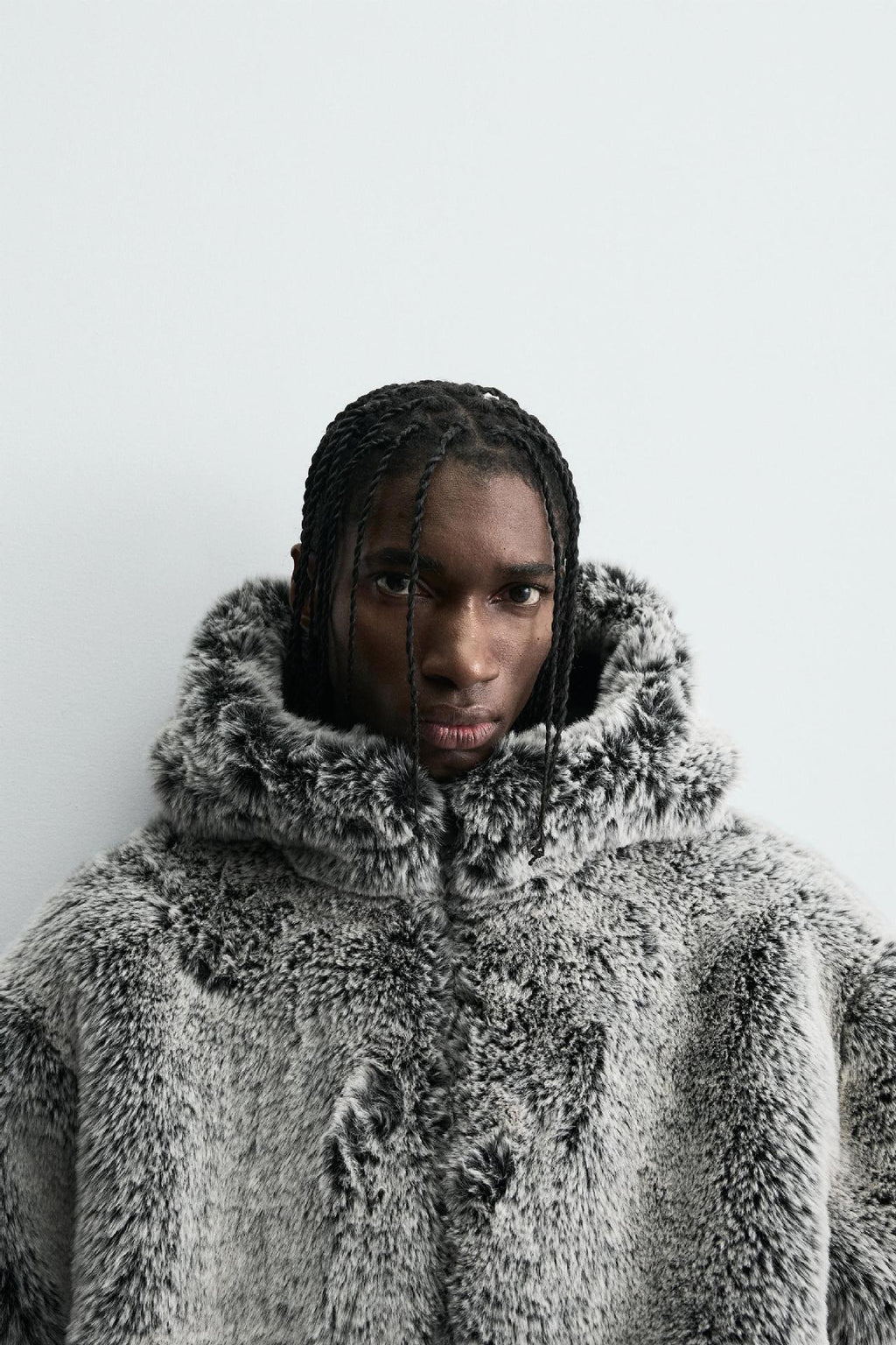 Hooded Thick Fur Jacket