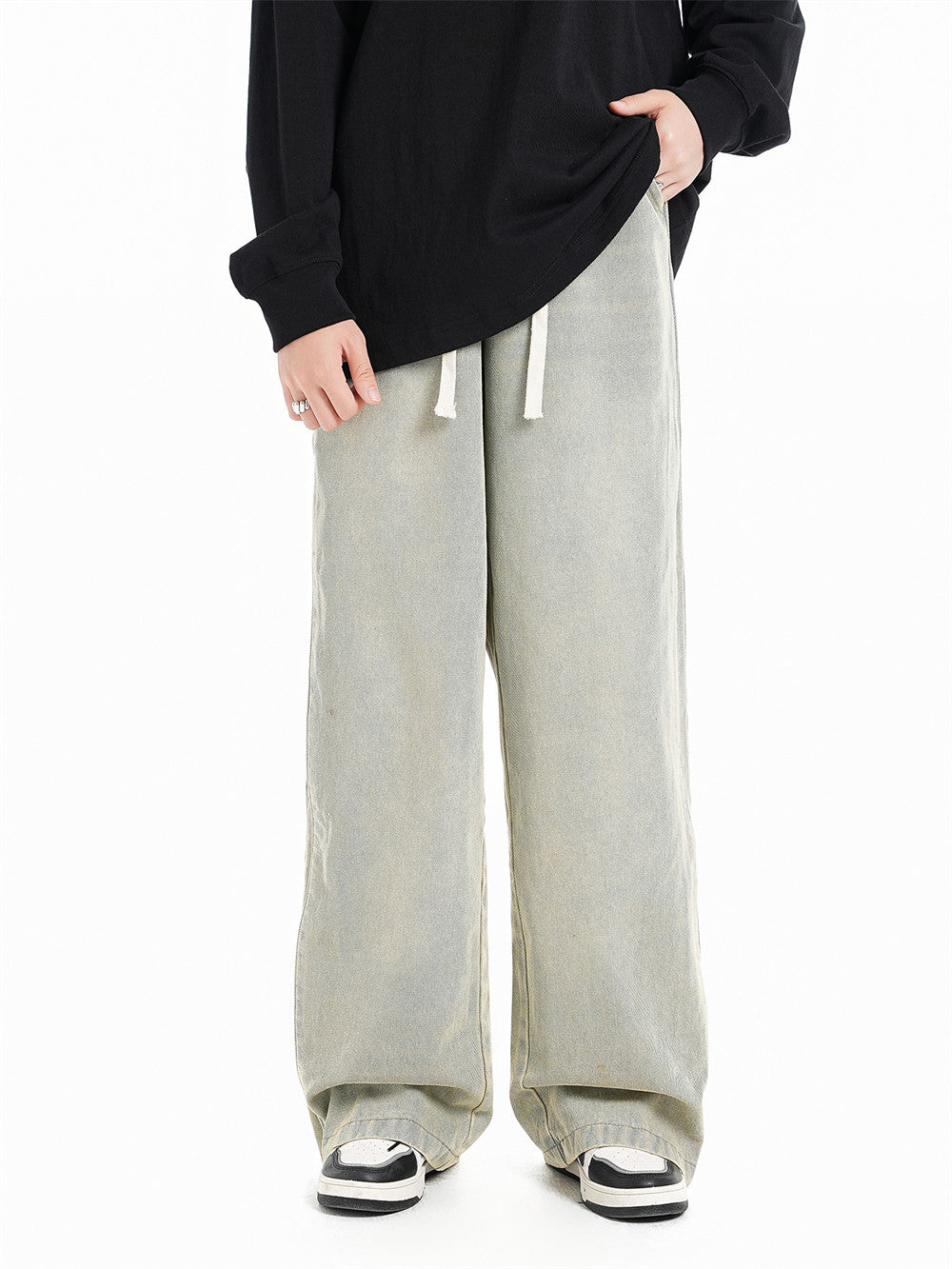 Pale Baggy Pants