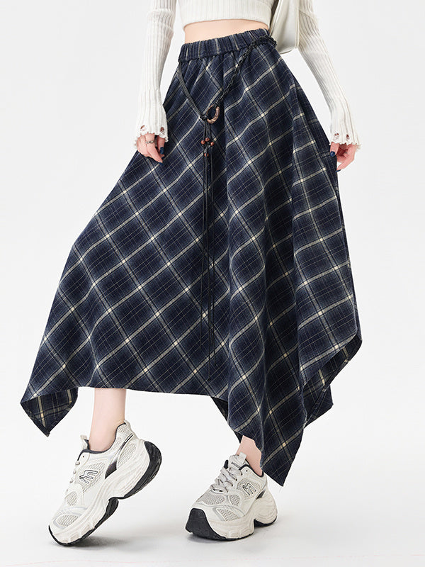 Retro Plaid Skirt