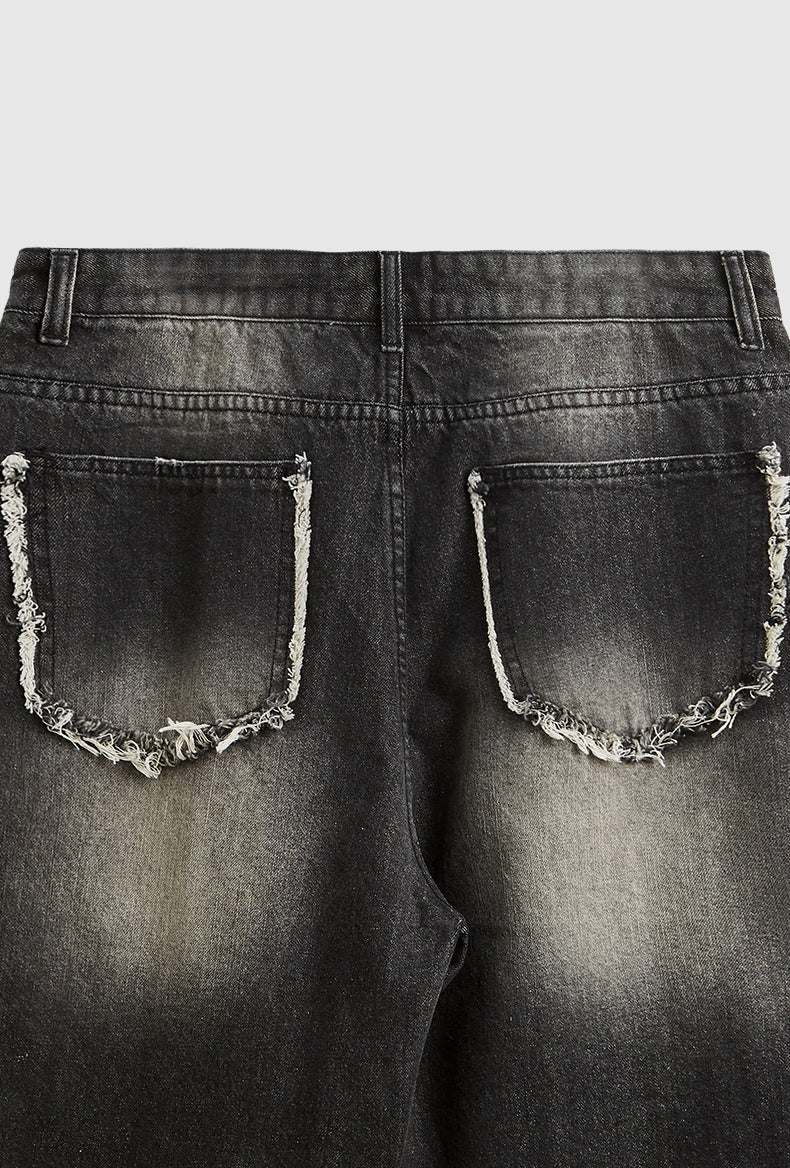 Distressed Baggy Jorts